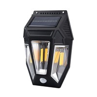 Applique murale solaire LED extérieure OEM pour porche, patio, clôture, avec détection de mouvement et capteur de lumière du jour à 20 degrés