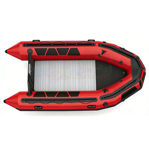 Bote Inflable Ligero y Rígido de Hypalon, Barco Zodiac de Hypalon y PVC, Bote Inflable con Ancla, Bote Inflable Recreativo para Pesca - Product Image 1