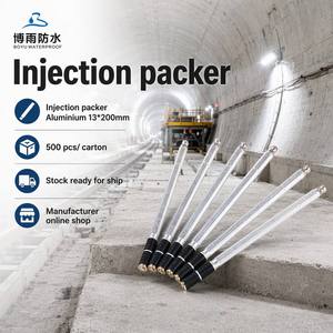 Injecteur professionnel en aluminium 13*200mm pour injection de coulis haute pression, pour l'étanchéité du béton - Product Image 1