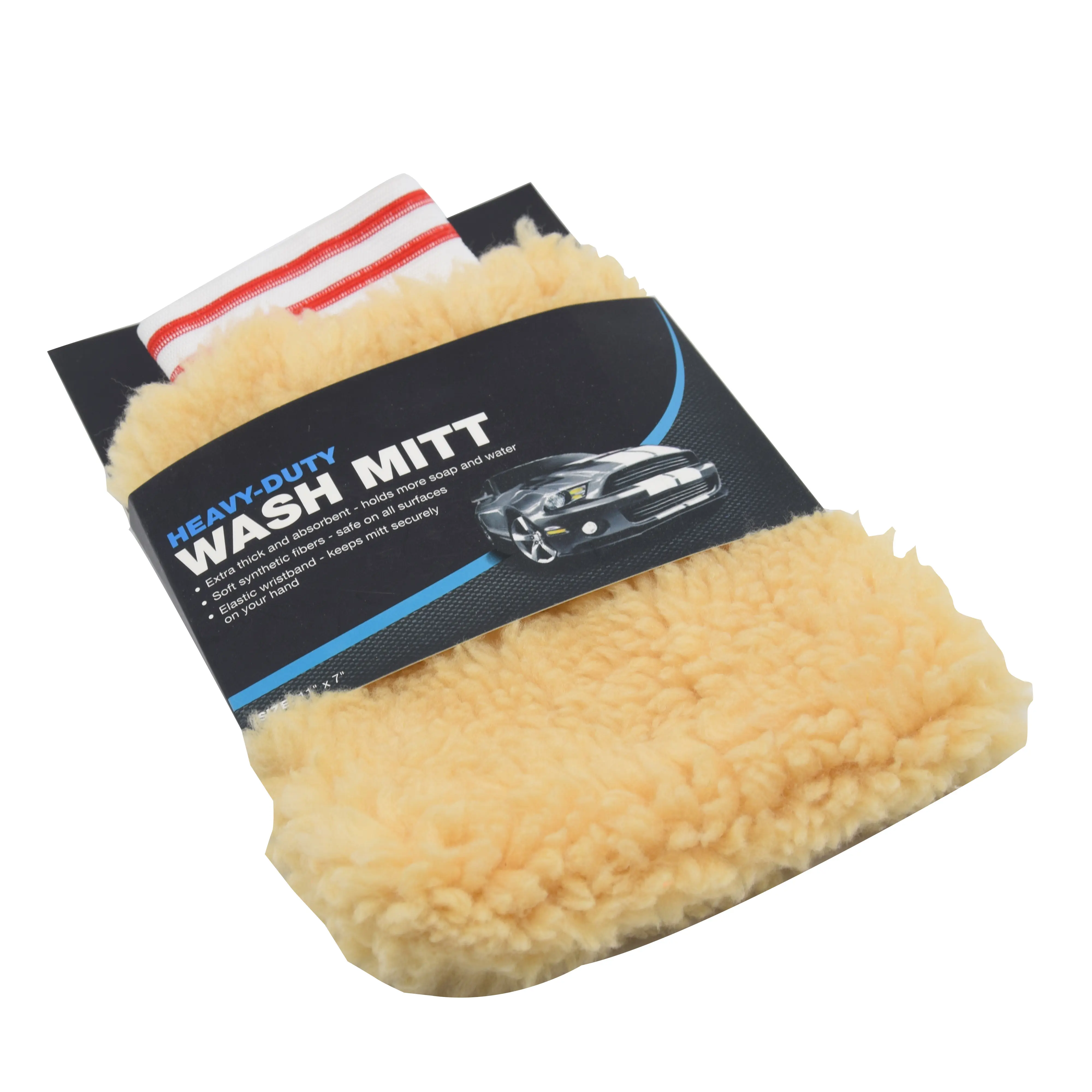 Uso doméstico Dust Washing Mitt Glove Tweed Dedo Palm Dois Tipo Car Dust Wash Mitt Wash Luva Carro