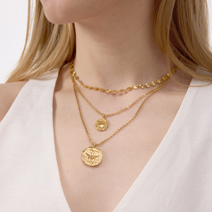 <span class=keywords><strong>Collana</strong></span> in acciaio inossidabile <span class=keywords><strong>con</strong></span> targa oro 18K e 18K <span class=keywords><strong>collana</strong></span> <span class=keywords><strong>con</strong></span> ciondolo in stile classico Vintage <span class=keywords><strong>coccinella</strong></span> - Product Image 2