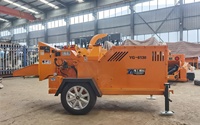 Broyeur hydraulique professionnel pour le traitement du bois et les travaux de compostage