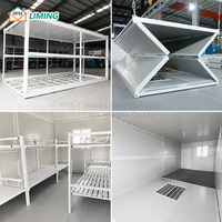 Maison conteneur pliable préfabriquée modulaire portable, maison pliante à montage rapide pour dortoir de chantier ou bureau