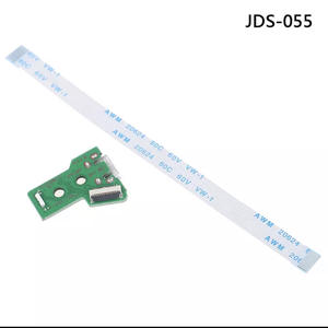 Porta de Carregamento JDS 001 011 030 040 055 para Controle <span class=keywords><strong>PS4</strong></span>, Placa de Conector de <span class=keywords><strong>12</strong></span> Pinos com Cabo Flexível para <span class=keywords><strong>PS4</strong></span> - Product Image 6