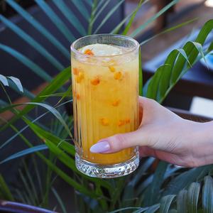 7-15オンス ロックタンブラーカップ 縦縞模様 彫刻入りボトム オールドファッション ウイスキーグラス - Product Image 4