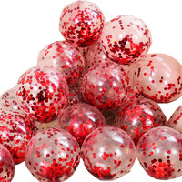 Ballons en latex remplis de confettis festifs, globos de haute qualité garnis de confettis pour une décoration de fête époustouflante