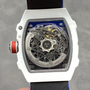 Luxury Skeleton Sports Ultra-thin Design Automatic Mechanical Men's Watch Leather Strap Pointer Waterproof Lightweight Carbon - Product Image 4