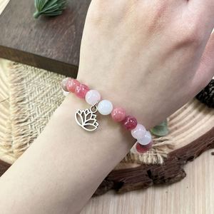 Bracelet naturel en perles de verre colorées, pierre anti-anxiété, service de bijouterie sur mesure pour les grossistes, emballage anti-ternissement - Product Image 1