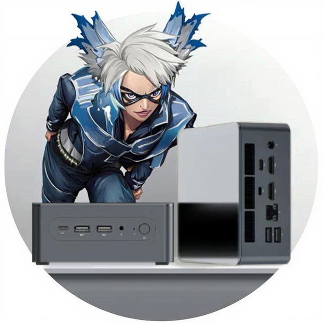 Gaming Mini PC with LPDDR5 4800 M.2 SATA Portable Computer Intel N97 4 Cores Mini PC  Display Integrated Video Desktop PC