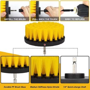 Kit de nettoyage de voiture avec brosse pour perceuse électrique, 22 pièces, matériau PP, intérieur et pneus - Product Image 4