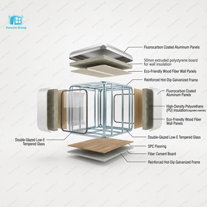 2025 <span class=keywords><strong>vendita</strong></span> calda della fabbrica della Cina di lusso 20 40 piedi case del contenitore per soggiorno cucina camera da letto Villa appartamento ufficio - Product Image 4