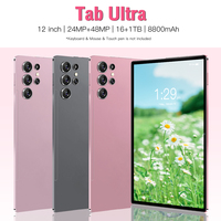 Tablet Original Tab Ultra Barata de 11 Pulgadas, Android, 16 GB, 1 TB, Cámara de 108 MP, 8000 mAh, 5G, Doble SIM, Tarjeta TF, Venta al por Mayor, OEM, África, Asia