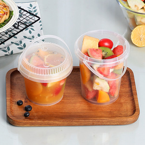 Conteneur à boisson portable transparent de 1000 ml avec couvercle pour les voyages et l'utilisation en extérieur - Product Image 3