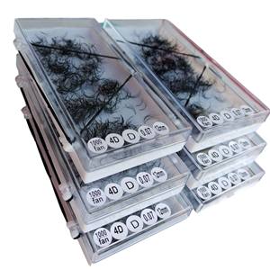 Premade 4D ventilateur Extensions de cils personnalisé 1000 ventilateurs 0.03/0.05/0.07 cachemire longue tige Application facile 15mm longueur produit de beauté - Product Image 2