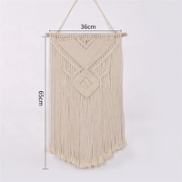 Suspension murale en macramé, rideau tissé en tissu, décoration artistique