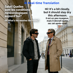 JP แว่นตาอัจฉริยะ800W HD AI, JPAG02อัจฉริยะพร้อมสำหรับกล้อง219บันทึกวิดีโอหน่วยความจำ16G แบบเรียลไทม์สำหรับการประชุม - Product Image 6