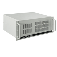 Boîtier de serveur industriel personnalisé 4U pour montage en rack, avec porte avant verrouillable, serrure à clé et ventilation