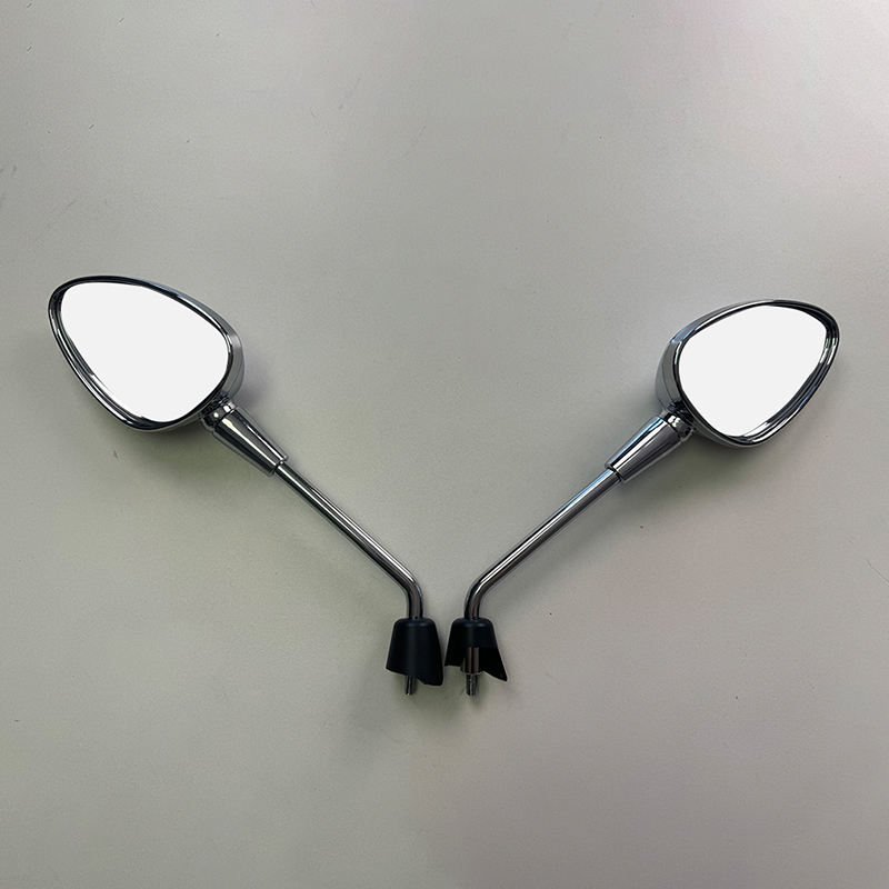 Vintage Motorcycle Handlebar Side Mirrors Chrome Rearview Side