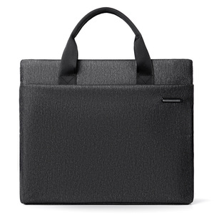 Sacoche d'ordinateur portable Oxford imperméable, mallette de bureau portable multi-couches avec poignée, organiseur souple pour réunions et rangement - Product Image 1