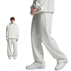 <span class=keywords><strong>Pantaloni</strong></span> Sportivi Oversize Personalizzabili con Logo, Gamba Larga, di Alta Qualità, da <span class=keywords><strong>Uomo</strong></span>, Taglie Forti, Pesanti, Semplici e Basici - Product Image 3