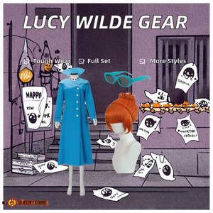 Costume de cosplay Lucy Wilde pour femme DONG - 012 - Inspiré du film Moi, moche et méchant, ensemble trench-coat et robe, parfait pour Halloween - Product Image 2