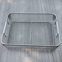 Panier de rangement en treillis métallique en acier inoxydable de petite taille personnalisée