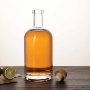 <span class=keywords><strong>Botella</strong></span> de Vidrio Clásica Vacía para Tequila Cointreau, Contenedor Redondo de 700 ml para Absint, Ginebra, Licor, Vodka, con Tapón de Polímero - Product Image 2