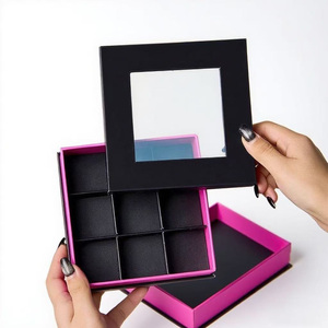 Tùy chỉnh Pastry <span class=keywords><strong>Macaron</strong></span> sô cô la sang trọng bao bì hộp quà tặng hai mảnh hộp với khoang chia - Product Image 4