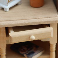 Meubles miniatures pour maison de poupée 1:12, petite scène de chambre à coucher, table de chevet décorative, ornements, 5,3 * 4,1 * 6,6 cm