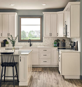 Trắng Shaker tủ văn phòng đóng khung tủ bếp Giá cả phải chăng đồ nội thất hiện đại để bán tủ bếp gỗ rắn - Product Image 3