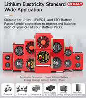 Daly-batería inteligente lifepo4 bms, 48v, 16s, 150a, con función BT, paquete de batería dali, 48v, bms