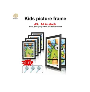 Winfeier Factory A3A4 Custom Size Ldeas Kids Art Picture Frame