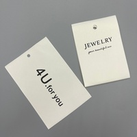 Individuelle Papier-Anhänger aus mattem Baumwollkarton mit vorgestanztem Loch für Schmuck, Kleidung und Accessoires zur Markengestaltung