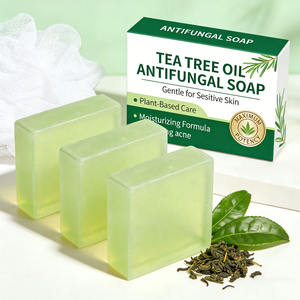 Jabón antifúngico natural de aceite de árbol de té para el control del olor corporal, limpieza profunda, antibacteriano, OEM, marca privada - Product Image 4