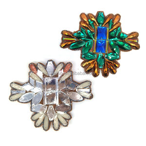 Conceptions personnalisées en stock pièces strass repassage appliques strass cristal appliques pour carnaval Costumes artisanat - Product Image 4