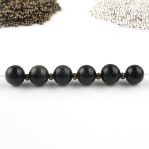 500 pièces/sac 2mm/2.5mm/3mm Cuivre Bouchon Entretoise <span class=keywords><strong>Perles</strong></span> <span class=keywords><strong>À</strong></span> Sertir En Métal Fin <span class=keywords><strong>Perles</strong></span> pour Bijoux De Bricolage - Product Image 3