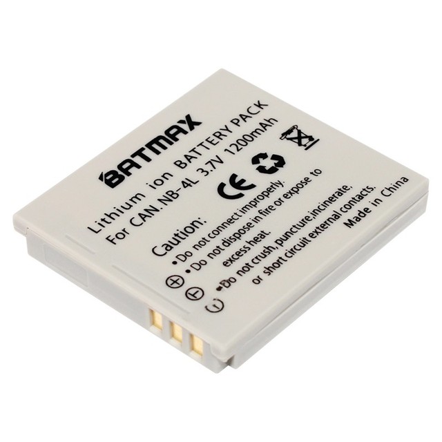 Camera Battery NB-4L NB4L NB 4L for Canon IXUS 30 40 50 55 60 65 80 100 PowerShot SD1000 1100 SD780 SD960 1400mah Batteries