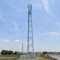 Torre de Comunicación de Acero Angular Galvanizado en Caliente de 40 Metros y 4 Patas, Certificación CE, Huella Compacta Cuadrada, 5G Suburbano
