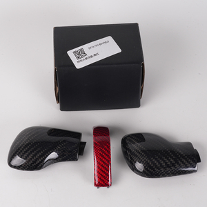 Cubierta Personalizada para Palanca de Cambios, Fibra de Carbono, Embellecedor para Palanca de Cambios, Mejora Interior para <span class=keywords><strong>Golf</strong></span> 6 <span class=keywords><strong>7</strong></span> <span class=keywords><strong>R</strong></span> GTI Passat B7 B8 CC R20 Jetta MK6 MK7 - Product Image 3