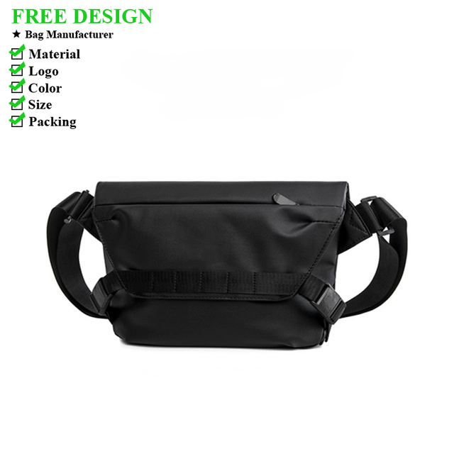 New Men's Crossbody Bag with Magnetic Buckle, Waterproof and Wear-resistant, Functional Outdoor Cycling Chest Bag, Shoulder Bag