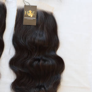 Tissage en lot indien vierge lace Frontal Closure, avec Extensions de cheveux humains brésiliens, Raw Temple - Product Image 6
