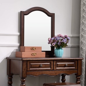 American Style Solid Wood Makeup <strong>Table</strong> Mirror Single Bedroom Dressing <strong>Table</strong> Integrated <strong>Storage</strong> Modern <strong>Small</strong> <strong>Console</strong> <strong>Tables</strong> - Product Image 3