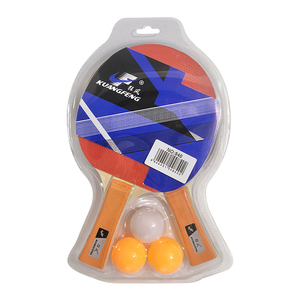 Bán hàng nóng tùy chỉnh dài xử lý cao su Thẳng và ngang bảng Tennis BAT và <span class=keywords><strong>Balls</strong></span> pingpong Racket Set - Product Image 6