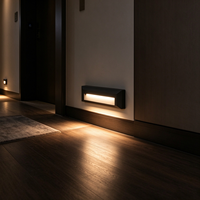 Lampu LED Linear Minimalis untuk Tangga & Dinding, Profil Rendah, Pemasangan di Permukaan untuk Tangga, Koridor, Dinding Pintu Masuk, Jalan Luar Ruangan