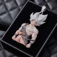 Nuevo Colgante Personalizado con Incrustaciones de Diamantes de Imitación, Plata de Ley 925, Colgante Hip Hop con Diseño de Figura 3D para Hombre