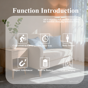 モダンなスマートスティックLEDナイトライトランプ赤外線検出モーションセンサー階段ステップライトバッテリー式センサーライト - Product Image 6