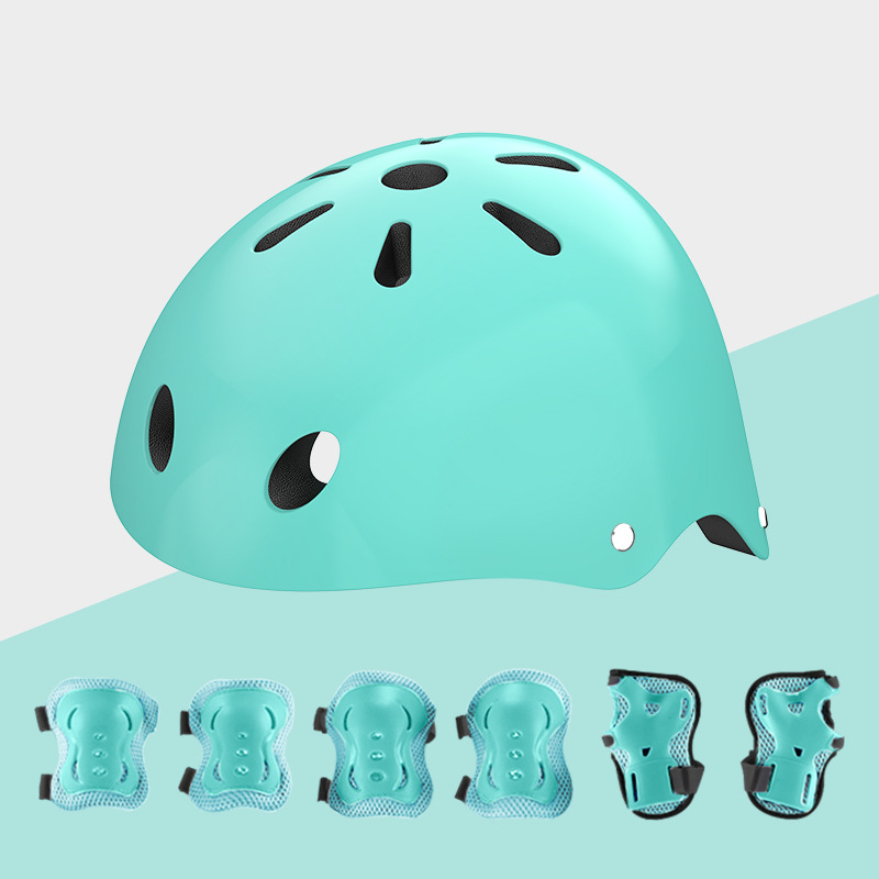 Noir [Ensemble de casque et d'équipement de protection 7 pièces]