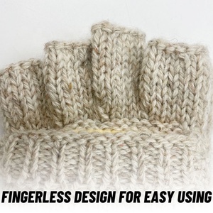 Gants d'hiver en laine Balastic et gants en coton de 100% laine pour la salle de glace travaillant avec du cuir Pu - Product Image 3