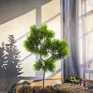 <span class=keywords><strong>LO</strong></span>-02 Kerst Chinees Nieuwjaar Decoratie Groene Plant 45 Koppen Kunstmatige Dennennaalden Mooie Dennentakken Kunstmatige Dennentakken - Product Image 2