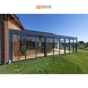 Serre en verre WANJIA, extérieur en aluminium, verre trempé, véranda quatre saisons, <span class=keywords><strong>solarium</strong></span>, véranda en verre et aluminium - Product Image 5